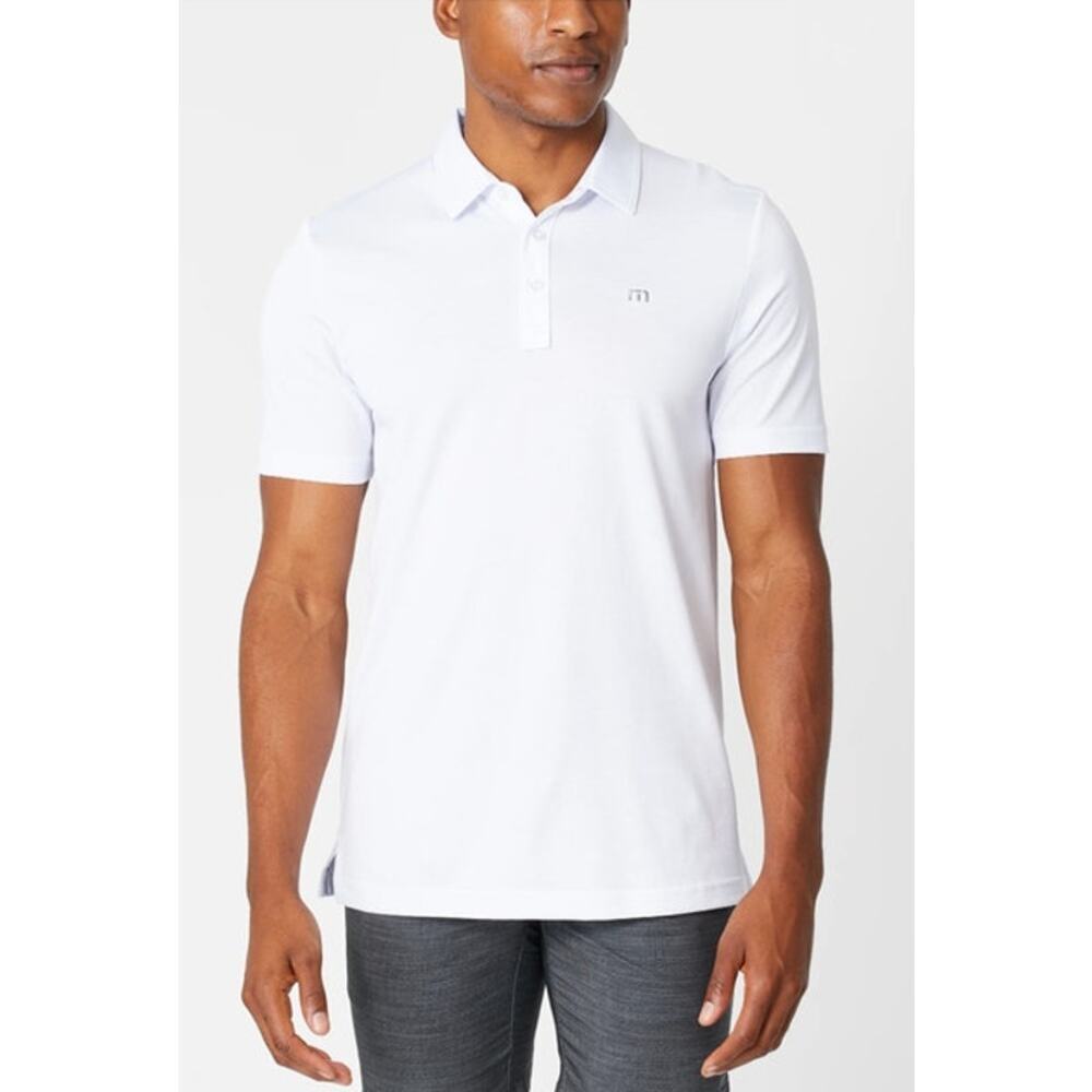 NWOT Travis Mathew Mens White Zinna Polo Size XL
